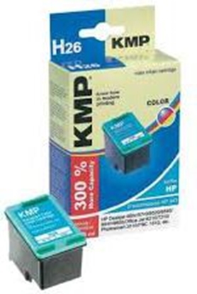 Изображение KMP H26 ink cartridge color compatible with HP C 8766 E