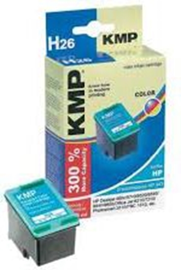 Изображение KMP H26 ink cartridge color compatible with HP C 8766 E