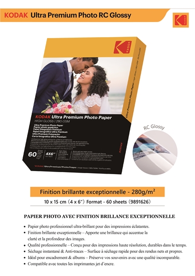 Picture of Kodak Ultra Premium Photo Paper 280g High Gloss 10 x 15 cm 60 Sheets