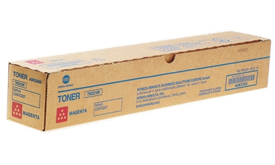 Picture of Konica Minolta TN221M (A8K3350) Toner Cartridge, Magenta