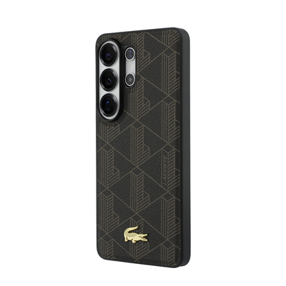 Attēls no Lacoste PVC Blend Monogram Gold Logo Magnetic Case