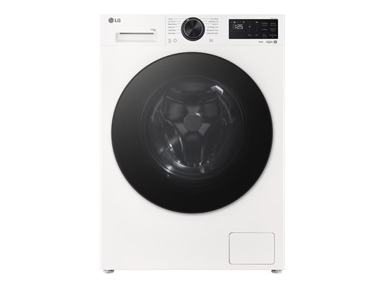 Picture of LG Washing machine | F4X5011TWB | Energy efficiency class A | Front loading | Washing capacity 11 kg | 1400 RPM | Depth 57 cm | Width 60 cm | Display | LED | Steam function | Direct drive | Wi-Fi | White
