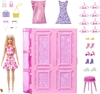 Изображение Mattel Barbie Szafa Marze z ubraniami Garderoba 3.0 + lalka Barbie + akcesoria (HXD58)