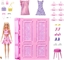 Picture of Mattel Barbie Szafa Marze z ubraniami Garderoba 3.0 + lalka Barbie + akcesoria (HXD58)