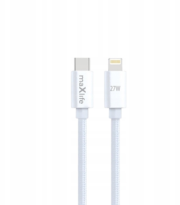 Attēls no Maxlife kabel MXUC-12 USB-C - Lightning 2,0 m 27W biay
