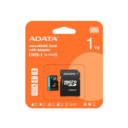 Picture of MEMORY MICRO SDXC 1TB W/AD./AUSDX1TUI3V30SA2-RA1 ADATA