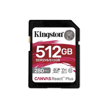 Attēls no MEMORY SDXC 512GB UHS-II/SDR2V6/512GB KINGSTON