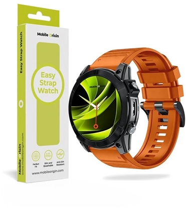 Attēls no Mobile Origin Mobile Origin Easy Strap Silicone Watch 26mm Orange