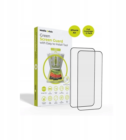 Picture of Mobile Origin Screen Guard with easy applicator, full coverage, 2 pack - iPhone Air