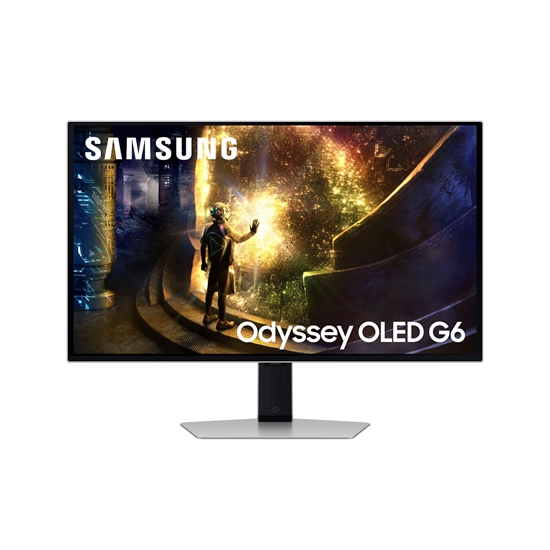 Picture of Monitor|SAMSUNG|LS27DG610SUXEN|27"|Gaming|Panel OLED|2560x1440|16:9|240Hz|Matte|0.03 ms|Swivel|Pivot|Height adjustable|Tilt|Colour Silver|LS27DG610SUXEN