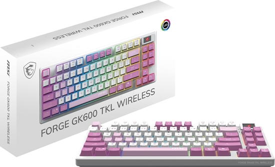 Изображение MSI FORGE GK600 TKL Violet, wireless
