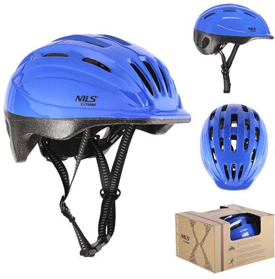Picture of MTV62J NIEBIESKI ROZM. M(52-56CM) KASK DZIECICY NILS EXTREME