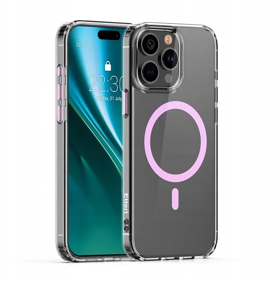 Изображение Nakadka Etteri Color Mag do iPhone 14 Pro 6,1" róowa