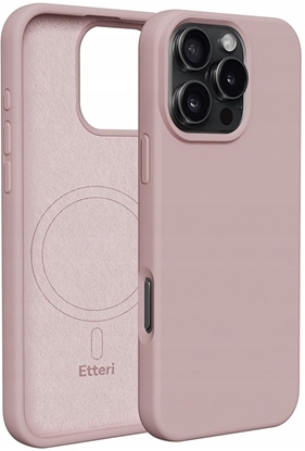 Attēls no Nakadka Etteri Silicone Mag do iPhone 16 Pro 6,3" jasnoróowa