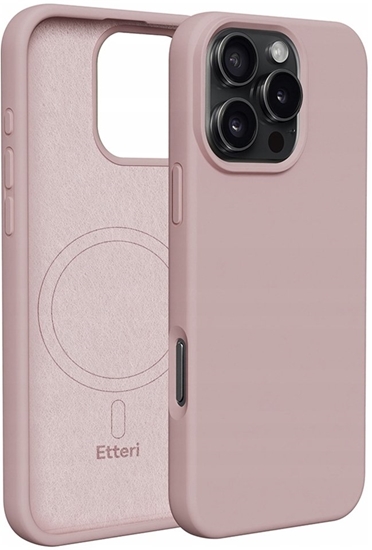 Picture of Nakadka Etteri Silicone Mag do iPhone 16 Pro 6,3" jasnoróowa