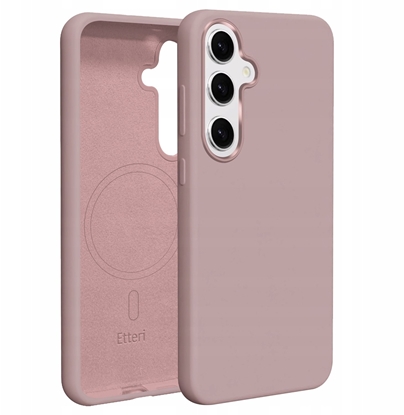 Attēls no Nakadka Etteri Silicone Mag do Samsung Galaxy S25 jasnoróowa
