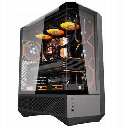 Изображение Obudowa Darkflash DY460 ARGB czarna + 4 wentylatory