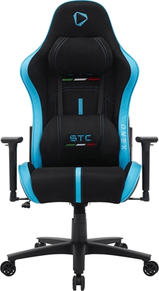 Attēls no Onex Air Suede; PVC; Nylon caster; Metal | Gaming chairs | STC Alcantara L Series | Black/Blue