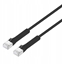 Attēls no Patchcord Cat6a F/FTP 0,5m 100% CU czarny FlexiBoot Slim