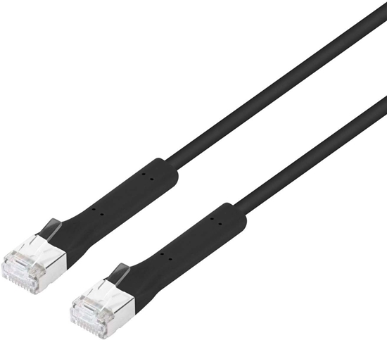 Picture of Patchcord Cat6a F/FTP 1,5m 100% CU czarny FlexiBoot Slim