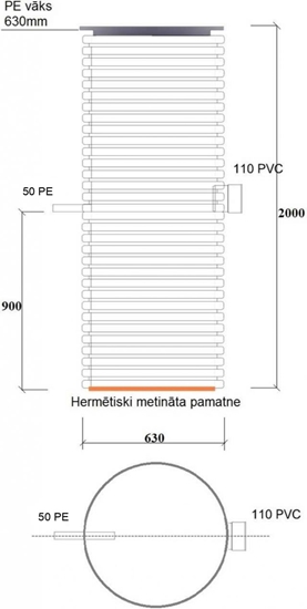 Picture of Pārsūknēšanas aka D630, H2m, ieplūde D110