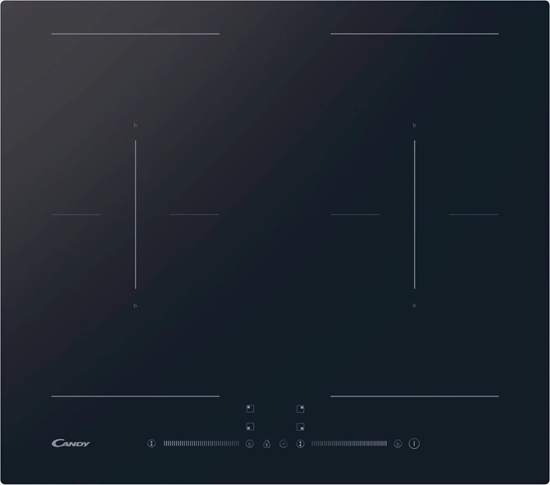 Picture of Pyta grzewcza Candy Hob CDTP644SC/E1 Induction Number of burners/cooking zones 4 Touch Timer Black