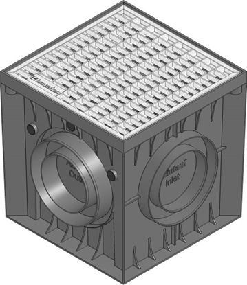 Picture of Plastmasas gūlija ar cinkotu resti 30x30cm