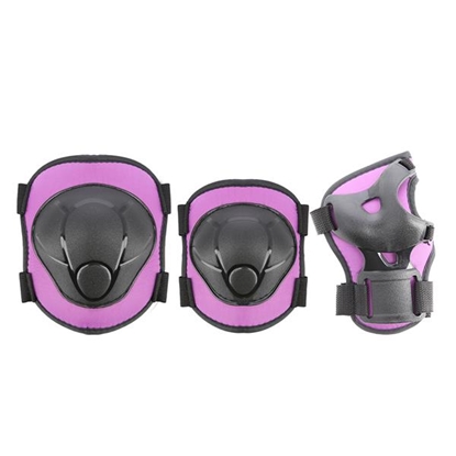 Изображение Plaukstas, elkoņu un ceļgalu sargu komplekts H110 SIZE XS PURPLE PROTECTIVE PAD SET