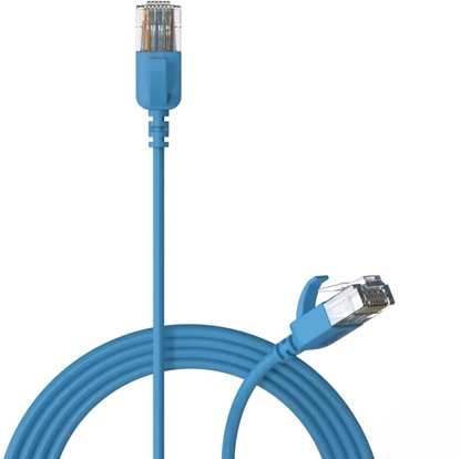 Изображение Procab Slimline CSD560 Cat 6a, U/UTP, niebieski, 0.5m (CSD560BU/0.5)