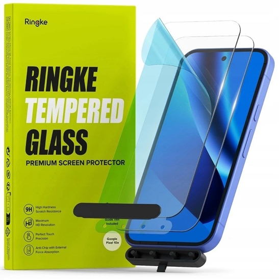 Изображение Ringke SZKO HARTOWANE RINGKE TEMPERED GLASS 2-PACK GOOGLE PIXEL 10A CLEAR