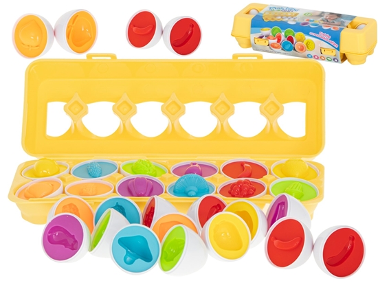 Picture of RoGer Educational Puzzle Toy “12 Learning Eggs”