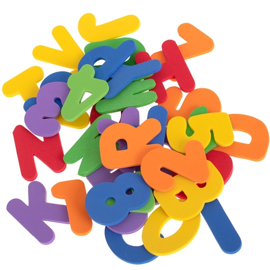 Изображение RoGer Foam bath toy "Letters and Numbers" 36pcs