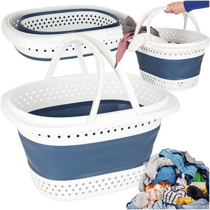 Attēls no RoGer Foldable Silicone Laundry Basket 32L