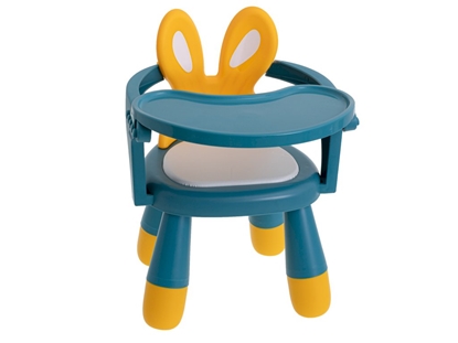 Изображение RoGer Kids Chair For Feeding Blue/Yellow