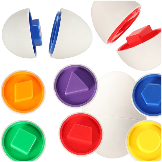 Picture of RoGer Kids Educational Shape & Color Matching Eggs 6pcs