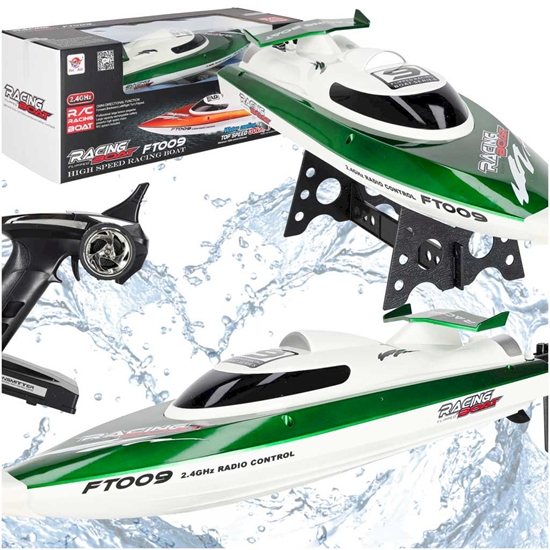 Изображение RoGer RC High‑Speed Remote Control Boat FT009 Green
