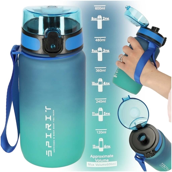 Picture of RoGer Sport Water Bottle 600ml Blue‑Green