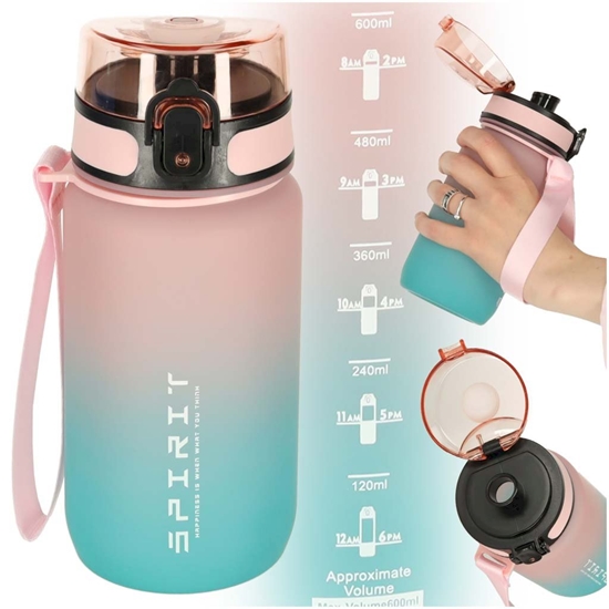 Picture of RoGer Sport Water Bottle 600ml Pink‑Blue