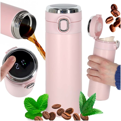 Picture of RoGer Thermal Mug with LED Display 420ml Pink