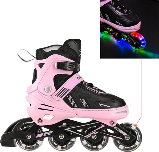 Изображение Rolki Nils Extreme NA11230A rekreacyjne regulowane zielone r. 35-38