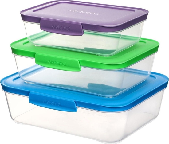 Picture of Sistema SISTEMA Pojemniki na zywnosc Nest it 3 Pack TRI (59153)