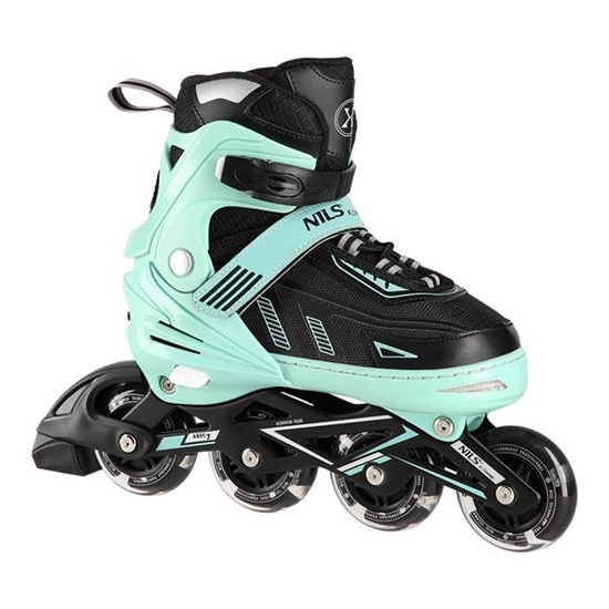 Изображение Skrituļslidas NA11230A GREEN LED SIZE L(39-42) IN-LINE SKATES NILS EXTREME
