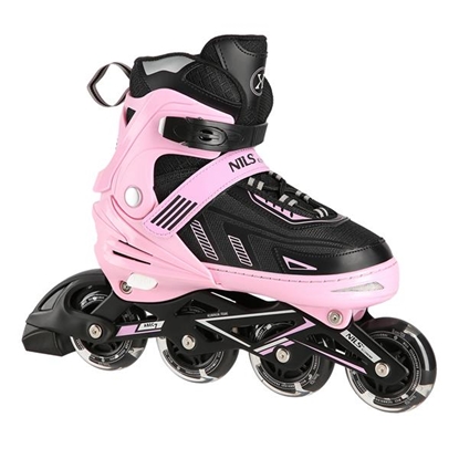 Picture of Skrituļslidas NA11230A PINK LED SIZE M(35-38) IN-LINE SKATES NILS EXTREME