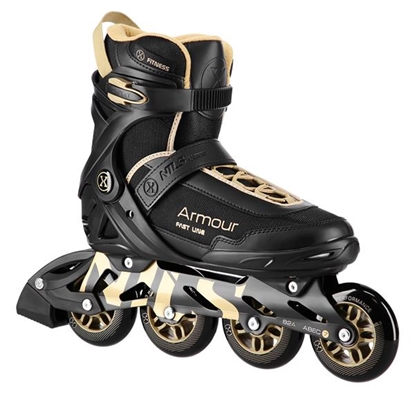 Picture of Skrituļslidas NA22151 INLINE SKATES ARMOUR BLACK GOLD SIZE 40  NILS EXTREME