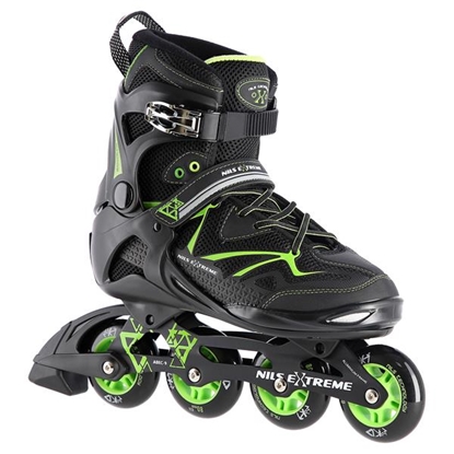 Picture of Skrituļslidas NA9022 BLACK/GREEN SIZE 41 IN-LINE SKATES NILS EXTREME