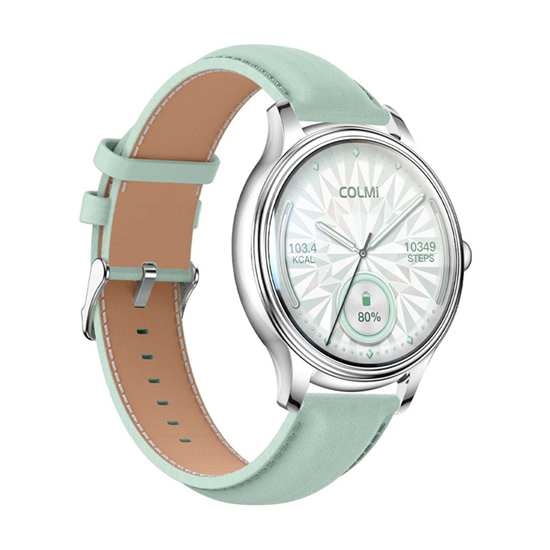 Picture of Smartwatch Colmi L28 Zielony  (L28 Silver Leather)