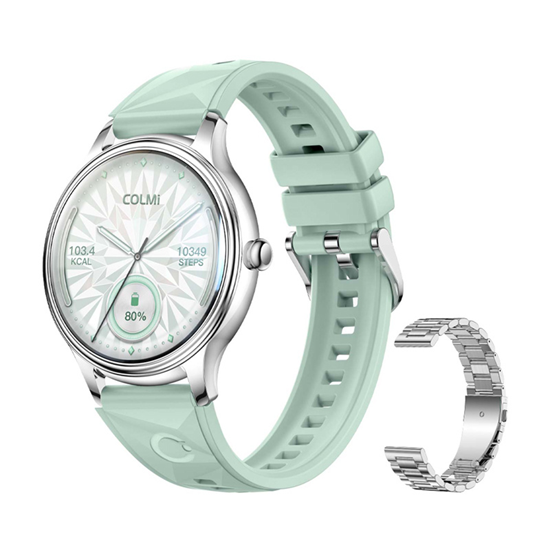 Picture of Smartwatch Colmi L28 Zielony  (L28 Silver-green)