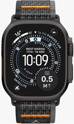 Изображение Spigen Athlex Air 2 Active Band, black orange - Apple Watch 49mm/46mm/45mm/44mm