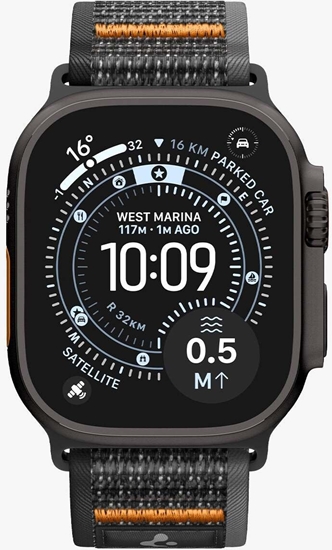 Изображение Spigen Athlex Air 2 Active Band, black orange - Apple Watch 49mm/46mm/45mm/44mm