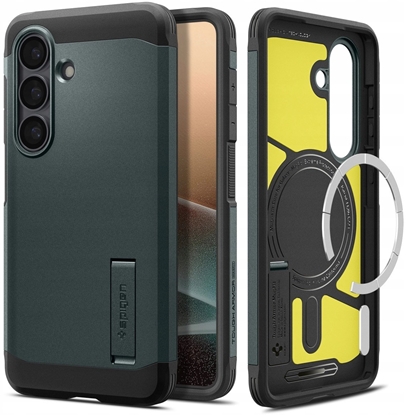 Изображение Spigen Etui Spigen Tough Armor Mag MagSafe do Samsung Galaxy S26 abyss green